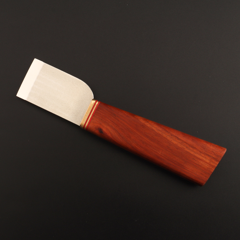 Rosewood Japanese style cutting knife_Japanese style leather steel