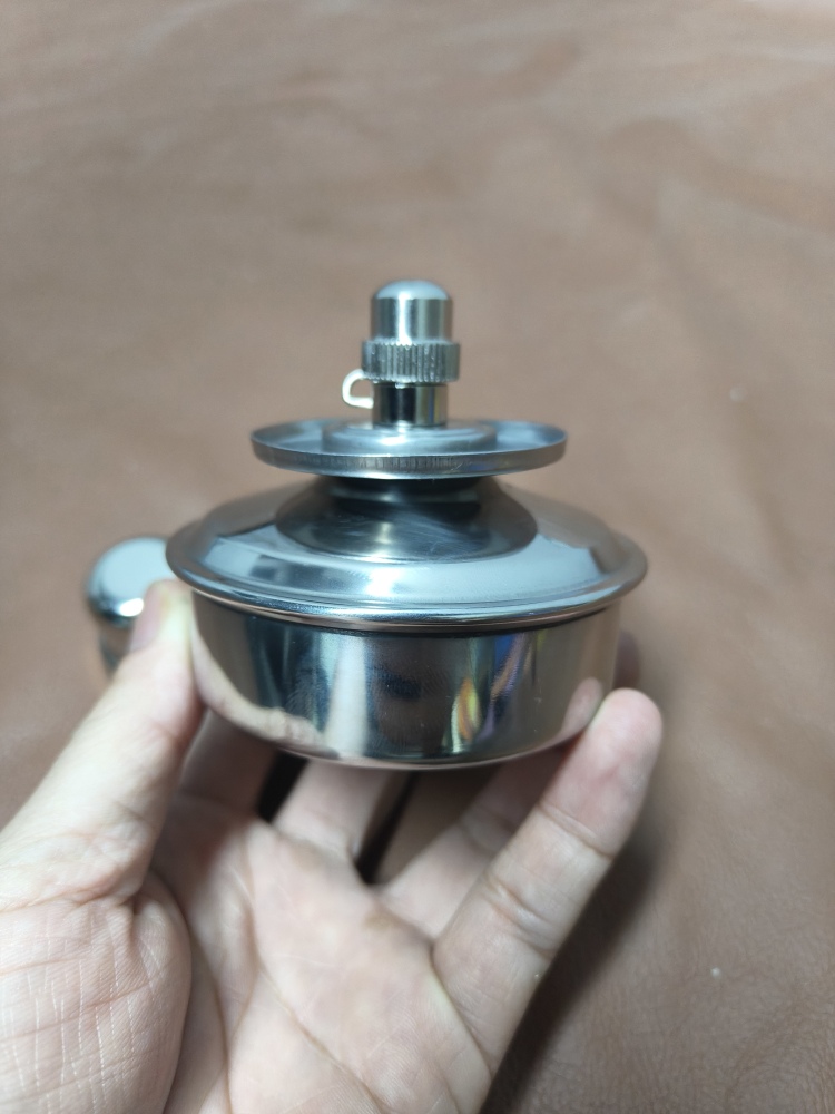 Adjustable height alcohol burner  304 stainless steel