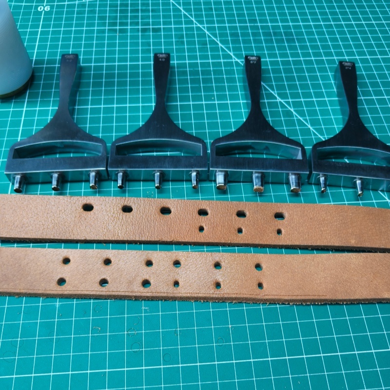 Belt Strap Hole Punch in row with 3 tips