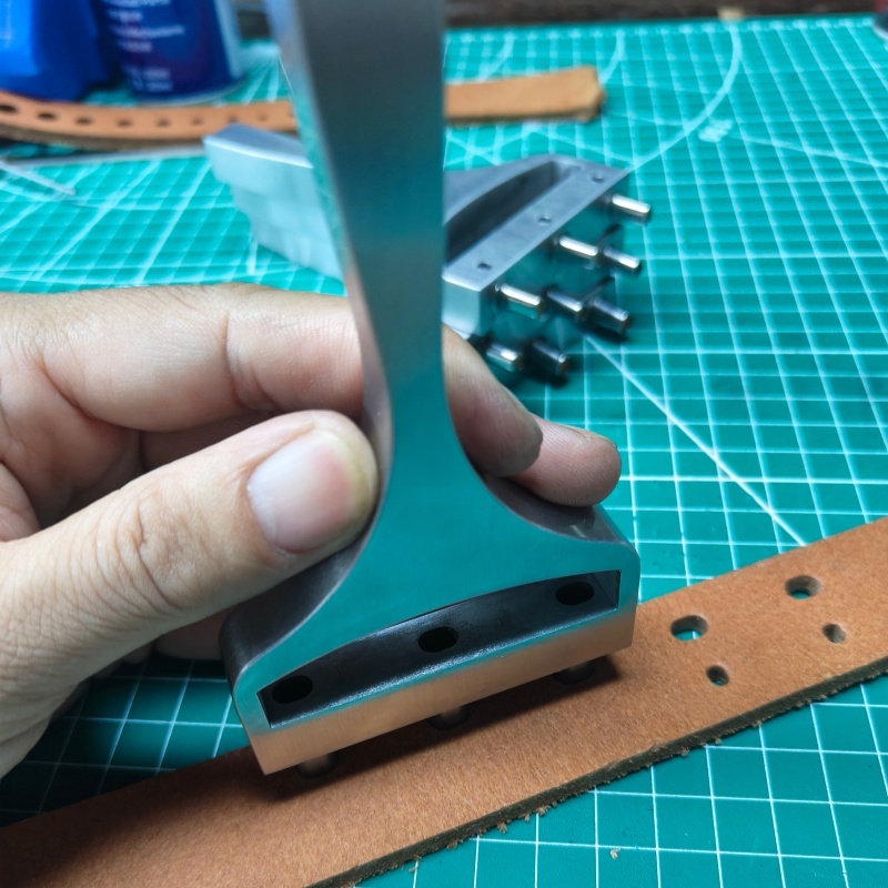 Belt Strap Hole Punch in row with 3 tips