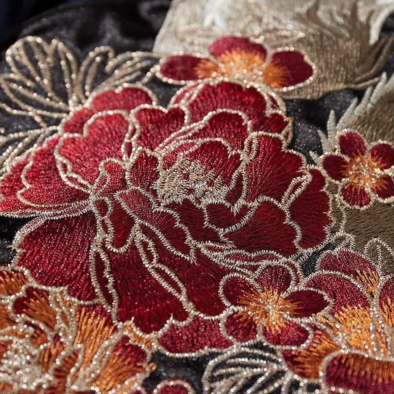 Nine-Tailed Fox Embroidered Coat Baseball Jacket