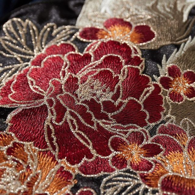 Nine-Tailed Fox Embroidered Coat Baseball Jacket