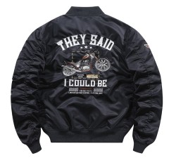 Heavy industry Embroidery Pilot jacket