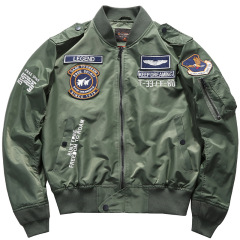 American style embroidered baseball uniform military work jacket