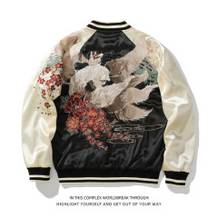 Nine-Tailed Fox Embroidered Coat Baseball Jacket