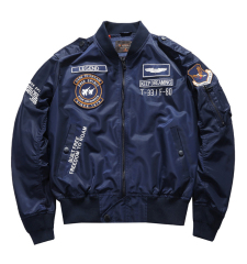 American style embroidered baseball uniform military work jacket