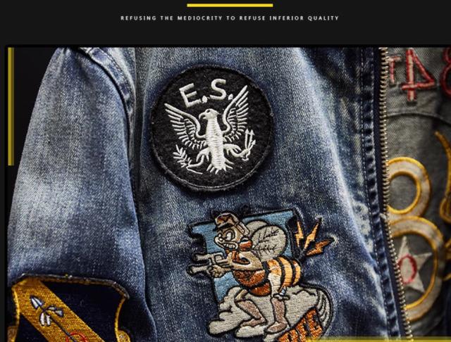 Classic embroidered denim jacket