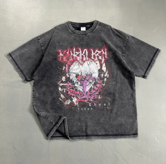 Dark anime personalized trendy brand printed T-shirt