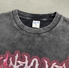 Dark anime personalized trendy brand printed T-shirt