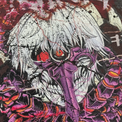 Dark anime personalized trendy brand printed T-shirt