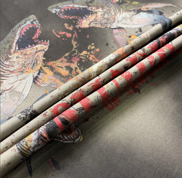 Streetwear trendy dark shark personalized printed T-shirt