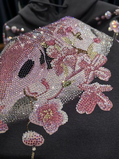 2025 Autumn and Winter Pure Cotton Hot Diamond Trendy Brand Sweater Unisex Hoodie