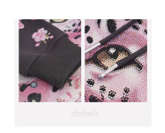 2025 Autumn and Winter Pure Cotton Hot Diamond Trendy Brand Sweater Unisex Hoodie