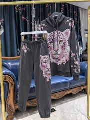 2025 Autumn and Winter Pure Cotton Hot Diamond Trendy Brand Sweater Unisex Hoodie