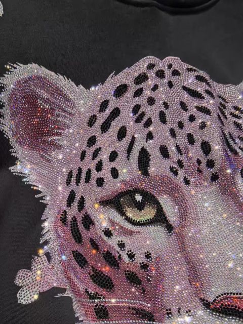 2025 Autumn and Winter Pure Cotton Hot Diamond Trendy Brand Sweater Unisex Hoodie