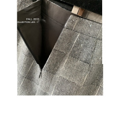 European goods heavy sequin plaid A-line skirt half-length skirt female temperament short skirt gray sequin skirt