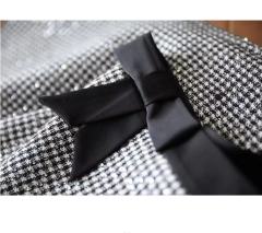 woolen autumn and winter 9063 black and white sequined short skirt