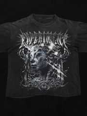 Distressed Streetwear T-Shirt – Post-Apocalyptic Metalcore Long Sleeve Tee for Men