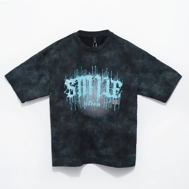 Trendy Heavyweight Cotton T-shirt for Men & Women - Summer Loose Fit Couple's American Streetwear Style Ins Fashion Short Sleeve Top