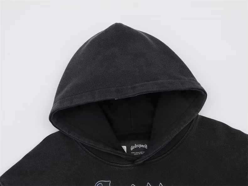 Retro American Skull Print Hoodie - Unisex Oversized Streetwear Pullover with Hood