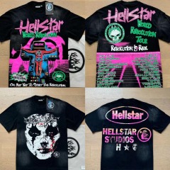 Vintage Washed American Streetwear T-Shirt – Retro Side Profile Print Loose Fit Hip-Hop Tee for Men & Women