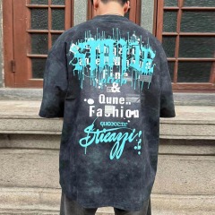 Trendy Heavyweight Cotton T-shirt for Men & Women - Summer Loose Fit Couple's American Streetwear Style Ins Fashion Short Sleeve Top