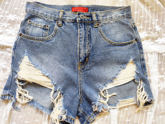 Sexy Girls  Frayed Hem Distressed Jean Shorts for Work & Casual Women's Denim Shorts