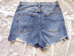 Sexy Girls  Frayed Hem Distressed Jean Shorts for Work & Casual Women's Denim Shorts