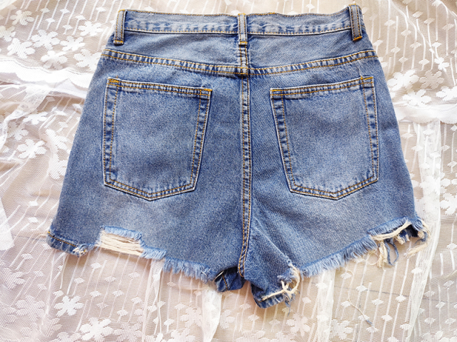 Sexy Girls  Frayed Hem Distressed Jean Shorts for Work & Casual Women's Denim Shorts