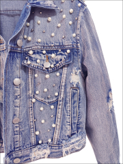 Heavy Washed Spray-Dye Denim Jacket Women's Summer Thin Retro Trendy Casual Short Top