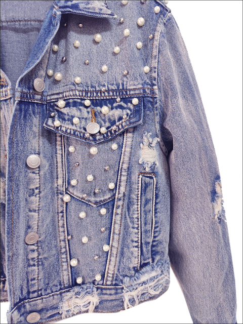 Heavy Washed Spray-Dye Denim Jacket Women's Summer Thin Retro Trendy Casual Short Top