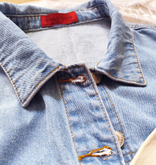 Heavy Washed Spray-Dye Denim Jacket Women's Summer Thin Retro Trendy Casual Short Top