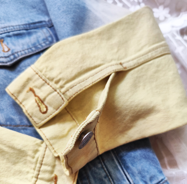 Heavy Washed Spray-Dye Denim Jacket Women's Summer Thin Retro Trendy Casual Short Top