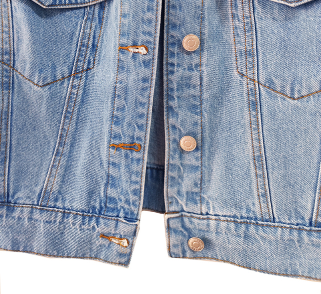 Heavy Washed Spray-Dye Denim Jacket Women's Summer Thin Retro Trendy Casual Short Top