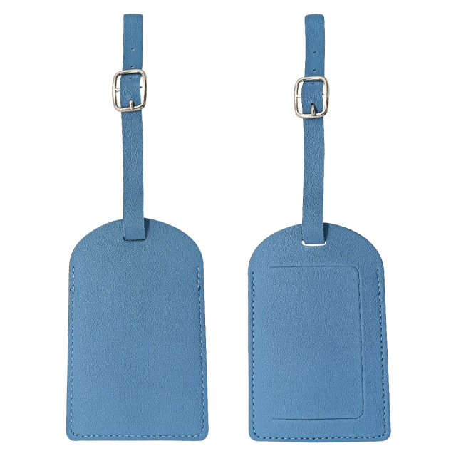 Flip Open PU Leather Luggage Tag