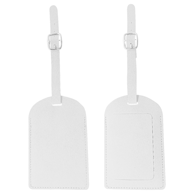 Flip Open PU Leather Luggage Tag