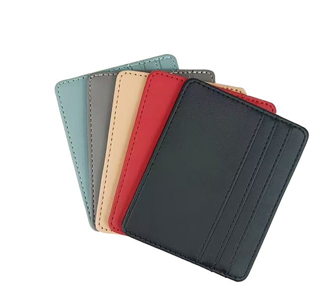 PU Leather Credit Card Holder w/Wallet