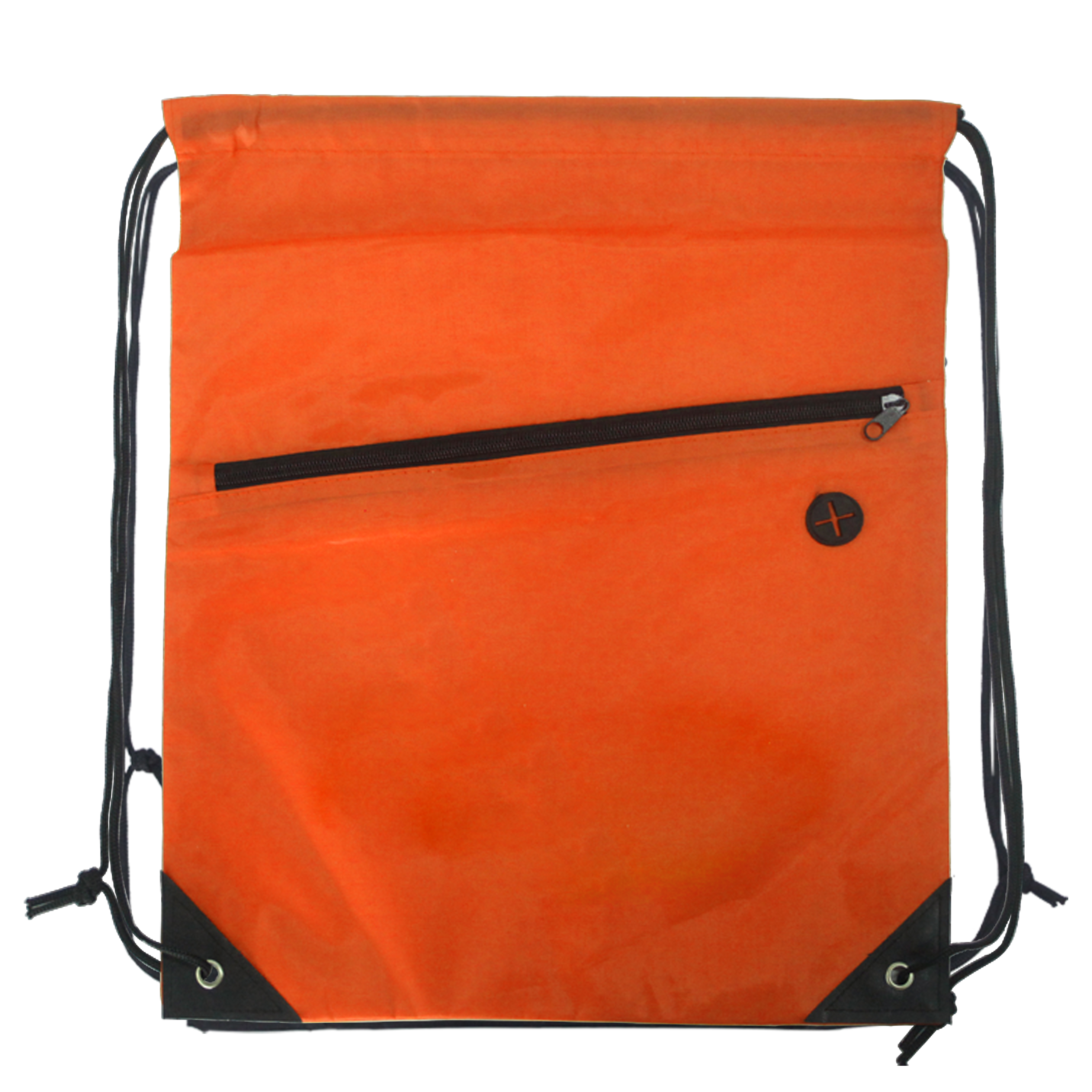 Drawstring Backpack w/Front Zipper Pocket