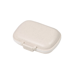 Wheat Straw Pill Box w/Small Pick