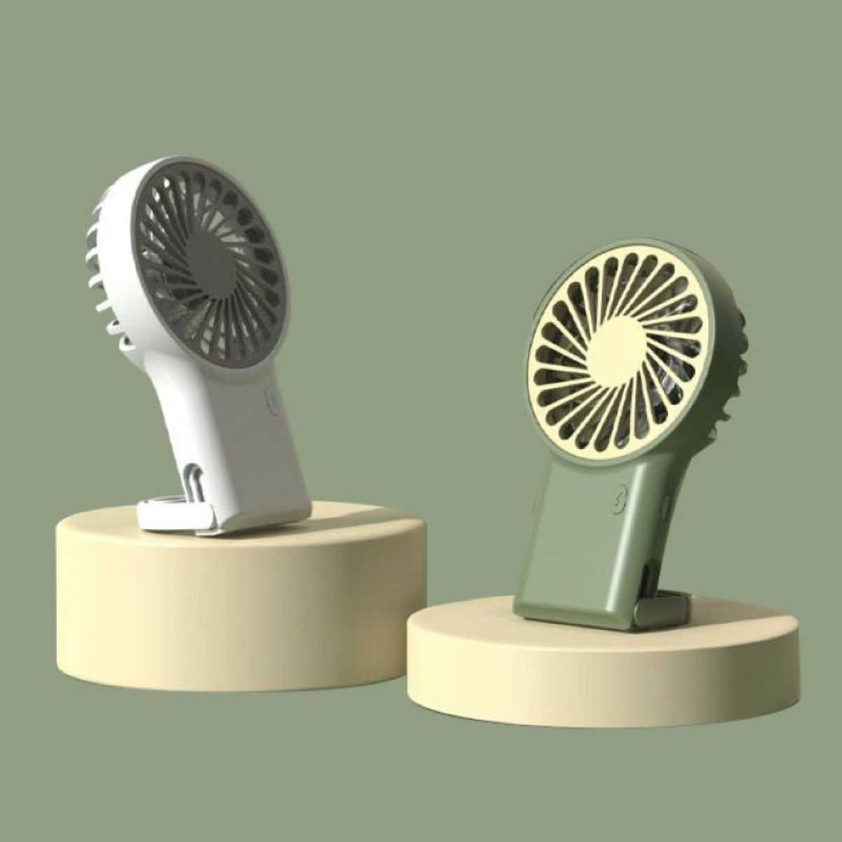 USB Rechargeable Handheld Fan w/Hook