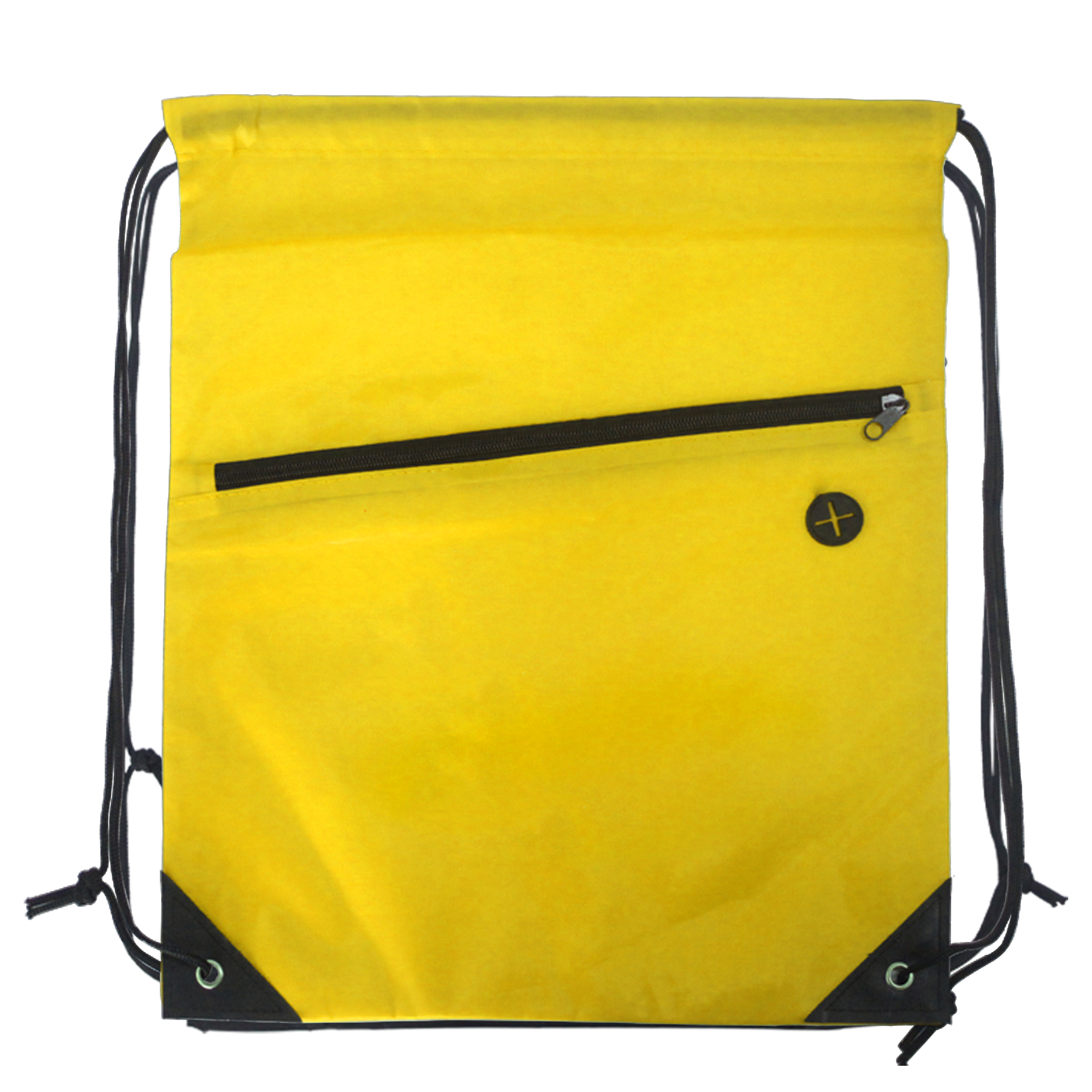 Drawstring Backpack w/Front Zipper Pocket