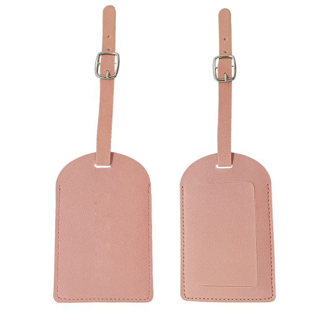 Flip Open PU Leather Luggage Tag