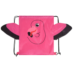 Animal Polyester Drawstring Backpack
