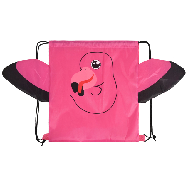 Animal Polyester Drawstring Backpack