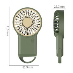 USB Rechargeable Handheld Fan w/Hook