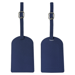Flip Open PU Leather Luggage Tag