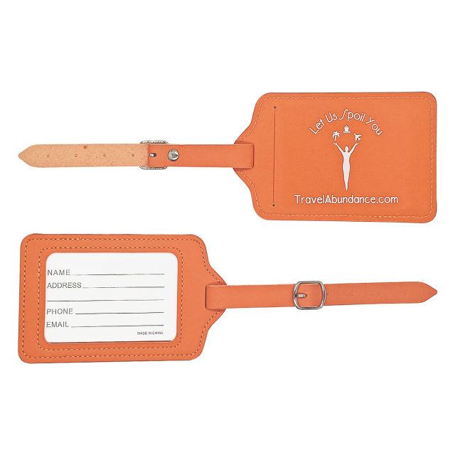 PU Leather Luggage Tag