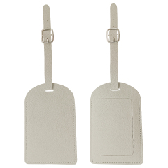 Flip Open PU Leather Luggage Tag