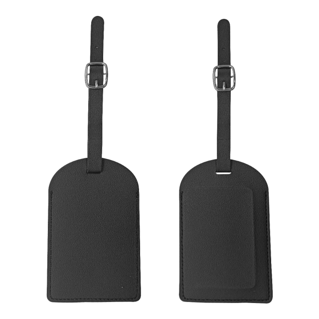 Flip Open PU Leather Luggage Tag