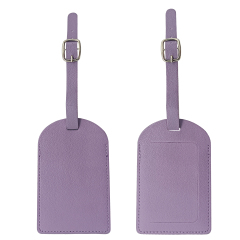 Flip Open PU Leather Luggage Tag